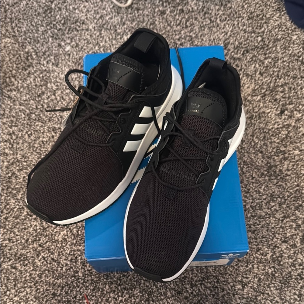 Adidas Kids Black and White Sneakers